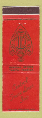 Matchbook Cover - Central Truck Lines trucking Tampa FL WEAR