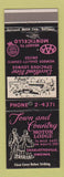 Matchbook Cover - Town and Country Motor Lodge Charlottesville VA