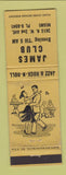 Matchbook Cover - James Club Miami FL Jazz Rock n Roll WEAR