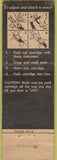 Matchbook Cover - Teles Clik Keystone Jewelery ST Paul MN WORN