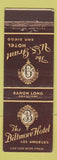Matchbook Cover - Biltmore Hotel Los Angeles CA  US Grant Hotel San Diego CA