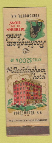 Matchbook Cover - Rockingham Hotel Portsmouth NH WEAR