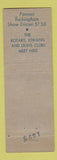 Matchbook Cover - Rockingham Hotel Portsmouth NH WEAR