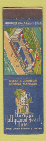 Matchbook Cover - Hollywood Beach Hotel FL