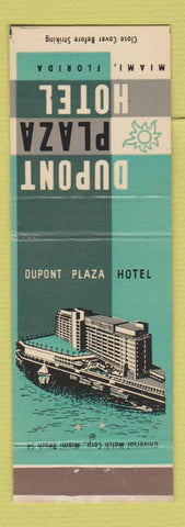 Matchbook Cover - Dupont Plaza Hotel Miami FL