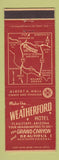 Matchbook Cover - Weatherford Hotel Flagstaff AZ