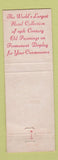 Matchbook Cover - Hotel Pfister Milwaukee WI