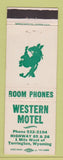 Matchbook Cover - Western Motel Torrington WY