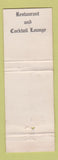 Matchbook Cover - Mayfair House New York City