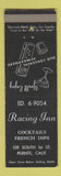 Matchbook Cover - Racing Inn Puente CA