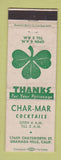 Matchbook Cover - Char Mar Bar Granada Hills CA WEAR