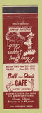 Matchbook Cover - Bill and Iva's Cafe Orem UT