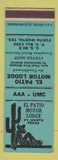 Matchbook Cover - El Patio Motor Lodge Fort Worth TX BLUE
