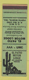 Matchbook Cover - El Patio Motor Lodge Fort Worth TX GREEN