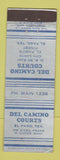 Matchbook Cover - Del Camino Courts El Paso TX