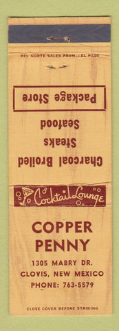 Matchbook Cover - Coper Penny Restaurant Clovis NM