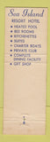 Matchbook Cover - Sea Island Resort Hotel Port Isabel TX