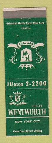 Matchbook Cover - Hotel Wentworth New York City