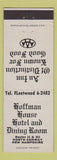 Matchbook Cover - Hoffman House Hotel Dining Room North Conway NH