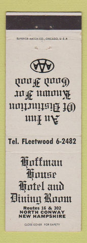 Matchbook Cover - Hoffman House Hotel Dining Room North Conway NH
