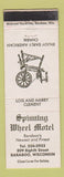 Matchbook Cover - Spinning Wheel Motel Baraboo WI