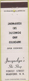 Matchbook Cover - Jacquelyn's Ski Shop Bradford NH