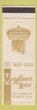 Matchbook Cover - Mayflower Hotel Los Angeles CA