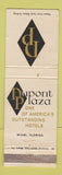 Matchbook Cover - Dupont Plaza Hotel Miami FL WEAR