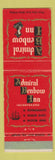 Matchbook Cover - Admiral Benbow Inn St Louis MO