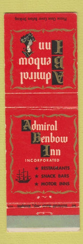 Matchbook Cover - Admiral Benbow Inn St Louis MO