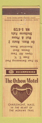 Matchbook Cover - Oxbow Motel Charlemont MA
