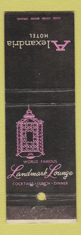 Matchbook Cover - Alexandria Hotel Los Angeles CA