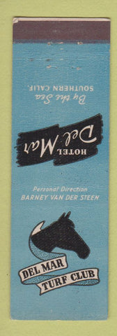 Matchbook Cover - Del Mar Turf Club Hotel Del Mar CA WEAR