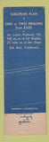 Matchbook Cover - Del Mar Turf Club Hotel Del Mar CA WEAR