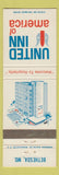 Matchbook Cover - United Inn of America Bethesda MD