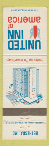 Matchbook Cover - United Inn of America Bethesda MD