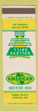 Matchbook Cover - American Motor Inn Batesville AR Kelley's Grill
