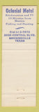 Matchbook Cover - Avalon Motel Dallas TX Apache Motel Victoria TX