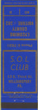 Matchbook Cover - Lycoming County SOL Club Williamsport PA