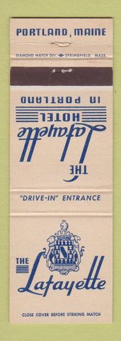 Matchbook Cover - Lafayette Hotel Portland ME