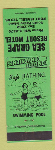 Matchbook Cover - Sea Grape Resort Motel Port Isabel TX