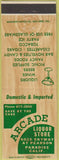 Matchbook Cover - Arcade Liquor Store Paradise CA