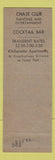 Matchbook Cover - Hotel Chase St Louis MO
