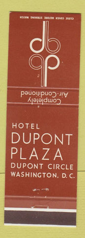 Matchbook Cover - Hotel Dupont Plaza Washington DC