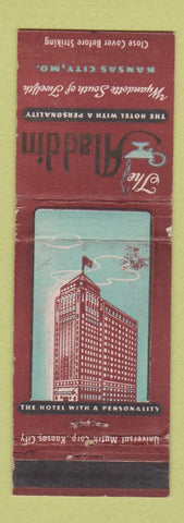 Matchbook Cover - Aladdin Hotel Kansas City MO WEAR