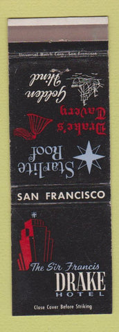Matchbook Cover - Sir Francis Drake Hotel San Francisco CA