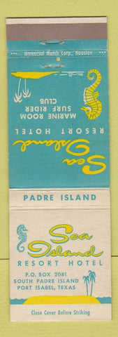 Matchbook Cover - Sea Island Resort Hotel Port Isabel TX