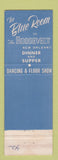 Matchbook Cover - Roosevelt Hotel New Orleans LA