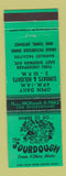 Matchbook Cover - Sourdough Restaurant Coeur D'Alene ID