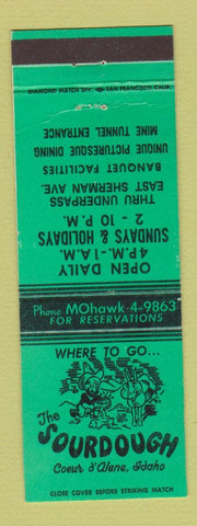 Matchbook Cover - Sourdough Restaurant Coeur D'Alene ID